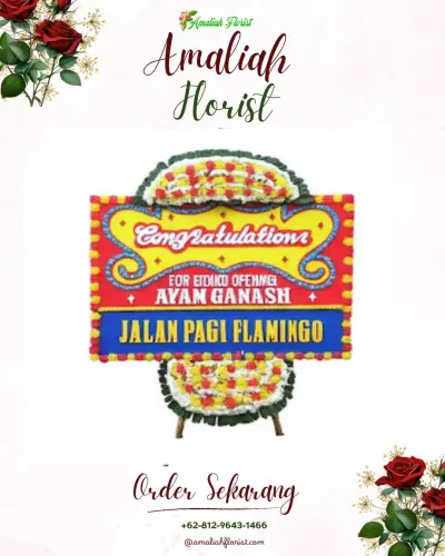 Bunga Papan Congratulation di Wama